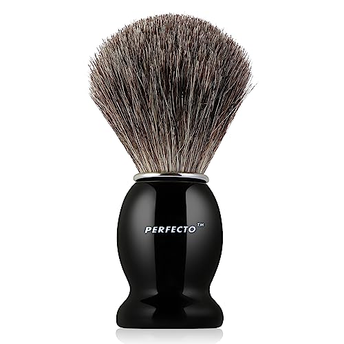 Perfecto Black Stand + Black Shaving Brush