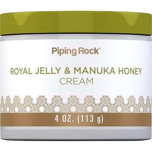 Piping Rock Royal Jelly Face Cream | 4 oz | with Manuka Honey | Non-GMO, Gluten Free