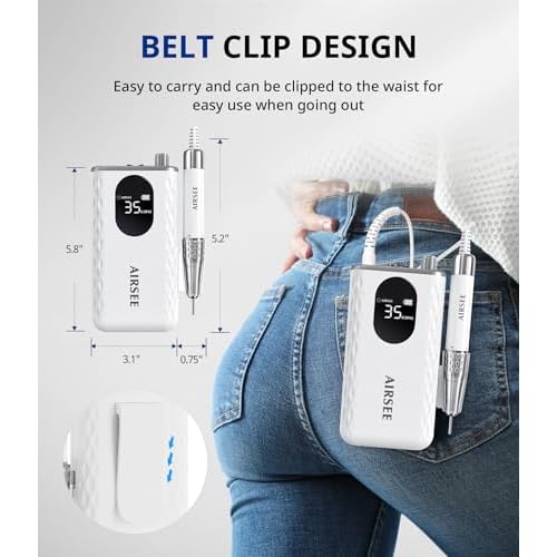 Nail Dust Collector, Cordless Dust Collector Nail Tech, Professional 1000PA Nail Fan Vent Dust Collector Extractor Dust Suction Machine for Acrylic Nails Polishing, Nail Salon&Home
