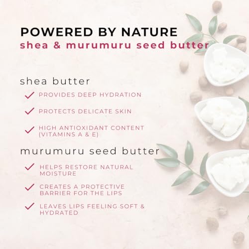 Honeybee Gardens Nectar Lip Mask with Murumuru Seed Butter, Shea Butter, Vegan, Cruelty Free, Gluten Free, Moisturizing, Hydrating