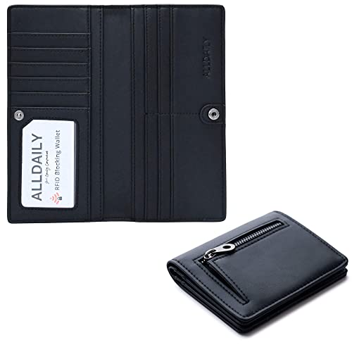Ultra Slim & Compact Wallets for Women (Black£©