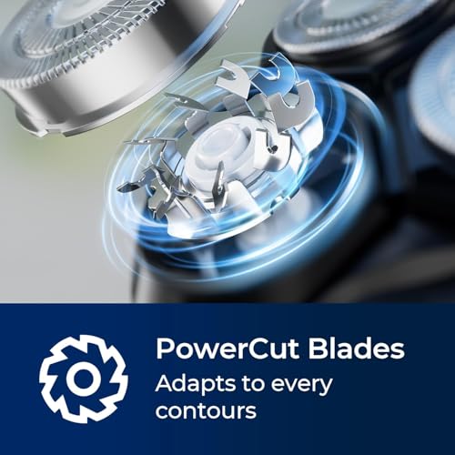 Cordless Electric Razor for Men: 3-in-1 Electric Shavers for Men - IPX7 Waterproof & Precision Blades - Turbo Speed Travel Kit for Beard Nose Sideburns