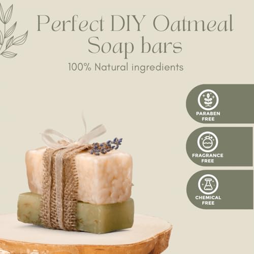 Shea Organics Colloidal Oatmeal Powder | Gentle Soothing Bath Treatment for Sensitive Skin | Natural Oat Bath for Babies & Adults | Ideal for DIY Skincare & Soap Making | 32 oz Pack of 1