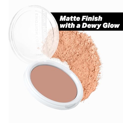 Velvet Powder Blurring Blush with Sheer to Medium Buildable Color and Dewy Glow| Emotion Connect Cosmetics: 06 Adoring Hazelnut, 0.35 Oz