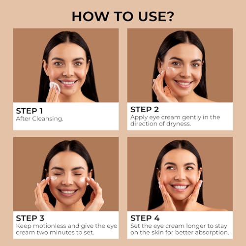 Peptide Eye Cream ? Hydrating, Fragrance-Free Eye Cream for Dark Circles, Puffiness & Fine Lines ? Lightweight Under Eye Cream to Smooth, Refresh & Revive Tired-Looking Eyes ? 30ml