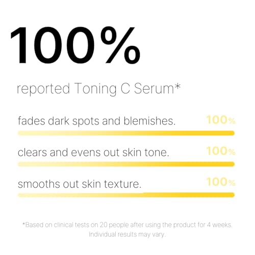 Cell Fusion C Toning C Serum, Dark Spot Serum with Vitamin C and Niacinamide, Korean Skincare for Radiant and Bright Skin, 1.01 fl.oz