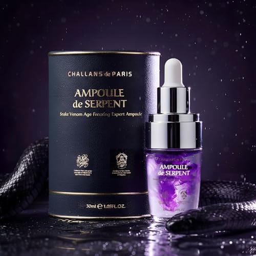 [CHALLANS de PARIS] Ampoule de SERPENT ? Freshly-Activated Peptide Serum with SYN-AKE (10,000 ppm) | Age-Defying, Firming & Smoothing, Lightweight Watery, Dual-Chamber, Korean Skincare, 1.23 fl oz