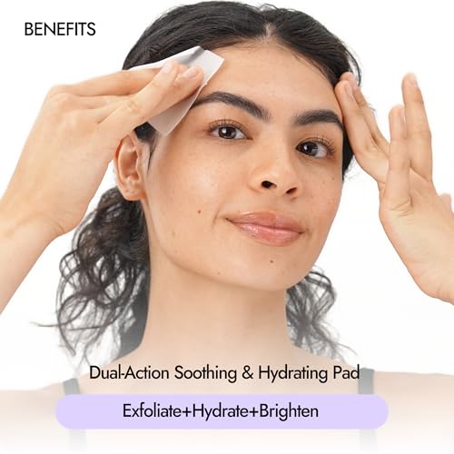 Epielle Balancing Toner Pads 5 Packs Individually Wrapped, Calming & Hydrating Irritated, Sensitive Skin with CICA & Salicylic Acid, Cotton Gauze & Glutathione Jelly, Korean Skin Care (5 Toner Pads)