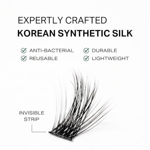 Y'OUR Beginner Friendly DIY Lash Extension Kit with 14mm C-Curl 3D Volume Clusters | 7-Day Hold Long Lasting Eyelash Glue, Bond & Seal, and Non-Irritating Eyelash Remover | Complete Adhesive Eyelashes