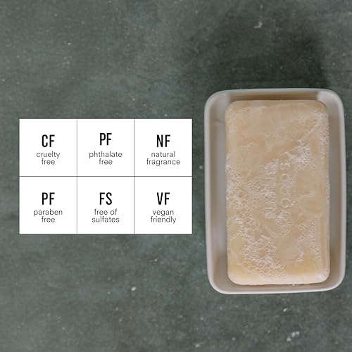 Public Goods 3-Pack Bar Soap for Women & Men | Hand & Body Soap for Sensitive Skin | Natural Fragrance from Organic Essential Oils | For Bath & Shower | Non Toxic, Vegan Friendly | 5 Oz | 3 Count