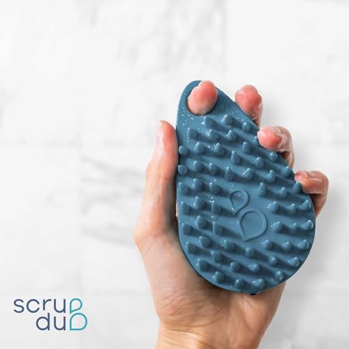 Scrub-dub¢â - Premium Antimicrobial Scalp and Body Scrubber | Face Exfoliator and Scalp Scrubber for Dandruff | Loofah and Exfoliating Washcloth Replacement | Made in The USA (2-Pack)