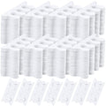 Mumufy 250 Pairs White Sponge Toe Separators Kit for Pedicure - Soft Toe Spacers, Finger Dividers for Nail Art Painting, Manicure, Toenail Polishing, Spa Treatment for Women