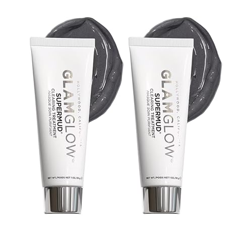 Glamglow SUPERMUD Instant Clearing Treatment Face Mask | Clearing Face Mask For Acne Prone Skin and Oiliness to help Minimize Pores | Activated Charcoal, BHA & AHAs