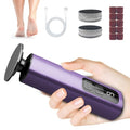 Electric Foot Callus Remover, 9-Speed for Dead Skin & Hard Calluses, Aluminum Alloy, Type-C Rechargeable, Replacement Discs, Spa-Like at-Home Pedicure, Relaxing Self-Care (Deep Lavender)