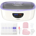 4000ml Paraffin Wax Machine for Hands and Feet, Paraffin Wax Warmer Kit with Auto-time & Temperature Control, Paraffin Bath Machine for Hands w/ 8Pack Refills, Purple