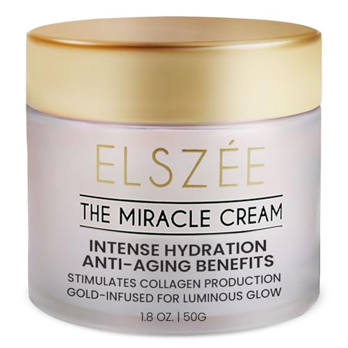 ELSZ?E The Miracle Cream - Anti-Aging Face & Neck Cream with Gold Particles | Intense Hydration & Wrinkle Repair | Plumping & Smoothing Formula for Luminous Skin | Luxury Skincare | 1.7 oz