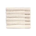 TowelSelections Organic Cotton Luxury Towels, Soft Absorbent 100% Organic Turkish Cotton, Ivory, 6 Hand Towels