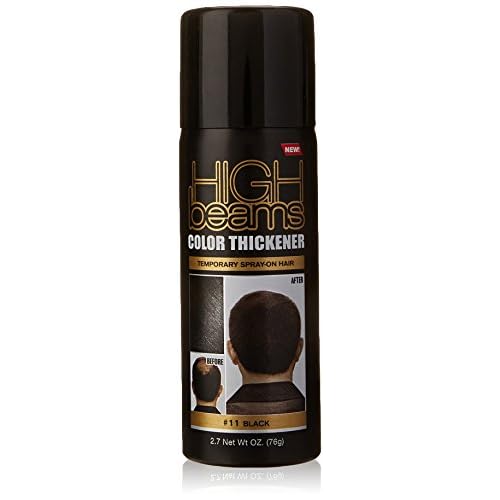 Salon Grafix High Beams Color Thickener Temporary Spray - Black for Unisex - 2.7 oz Hair Color