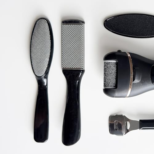 Jaws Podiatry Callus Remover Kit - Professional Pedicure Tools, Effective Dead Skin Removal, Cracked Heel Repair, Fast Results, At-Home Foot Spa | Silver