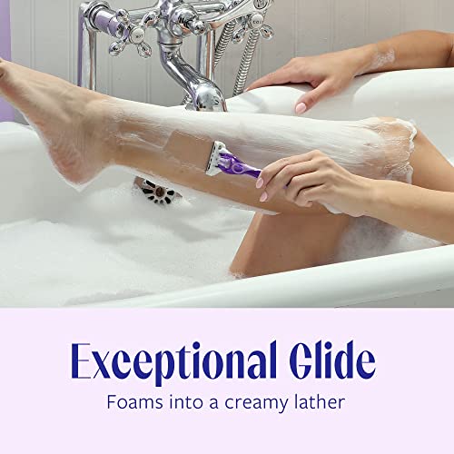 Skintimate Exotic Violet Blooms 4-Blade Disposable Razors - 4 ct