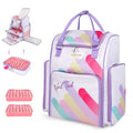 SAVILAND Nail Polish Organizer Bag: 33L Large Nail Bag Organizer Case Holds 80 Bottles (15ml/0.5 fl.oz) and Nail Lamp Travel Nail Supply Organizer Holder Nail Organizers and Storage Bag for Nail Tech