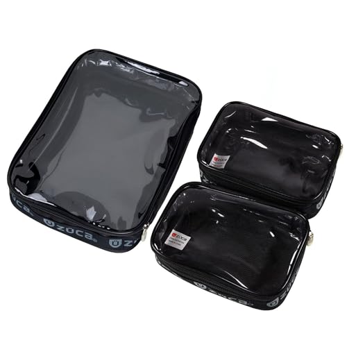 ZUCA Utility Pouch Combo Set - 1 Large & 2 Mini Utility Makeup Pouch - Durable, Spacious Cosmetic Storage Solution for Travel & Professional Use