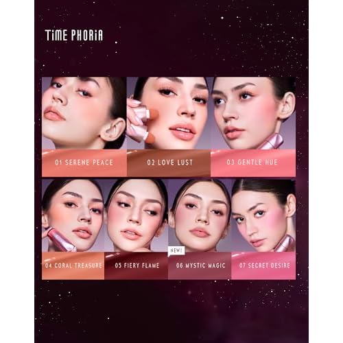 Liquid Blush Makeup for Cheeks, Natural Matte Finish, Blush Tint Stick, Multi-Use, Long-Lasting Lip & Cheek Makeup, Lightweight (03 GENTLE HUE)