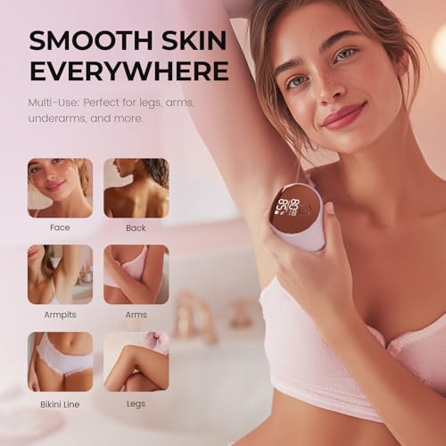 PRITECH Electric Razors for Women Legs, Easy-Clean Body Shaver, Wet & Dry Waterproof Bikini Trimmer, Portable Lady Hair Remover for Face Underarms Pubic (Pink)
