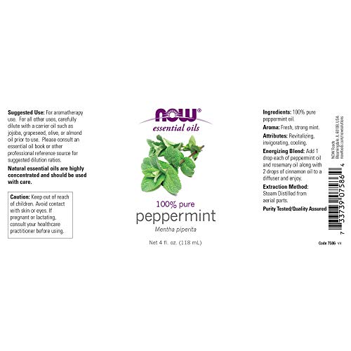 Peppermint Oil 100% Pure & Natural - 4 oz. (Two Pack)