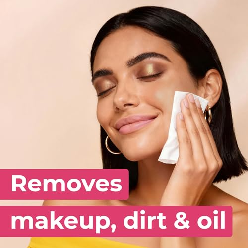Impossibly Compact Travel Makeup Remover Wipes - 99% Water and Aloe - Ultra Soft, Safe for Sensitive Skin, Thick & Durable - Travel Essentials for Adults & Teens - Scented (8 Pack 48 Wipes)