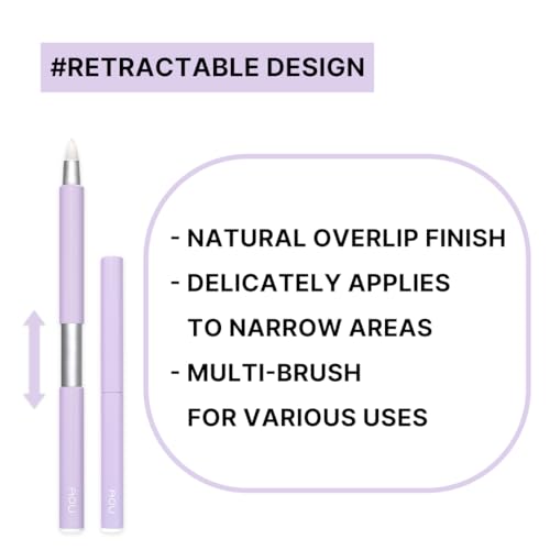 AOU PENCIL BRUSH Compact & Retractable Design for Easy Carry with Pointed Tip for Various Uses, Valentine's Day Gifts for Woman