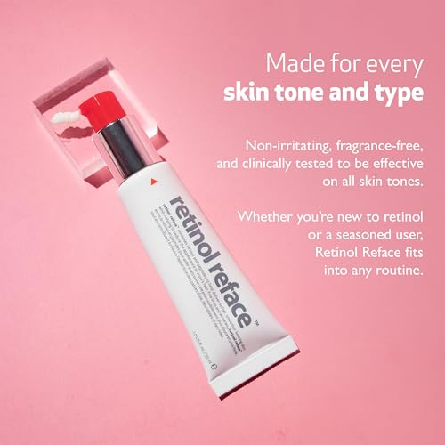 INDEED Labs Retinol Reface 3-in-1 Face Cream | with Retinol Microspheres, Bakuchiol, and Peptides | Radiance Serum for Wrinkles, Dark Spots, & Texture, (1 Fl Oz)