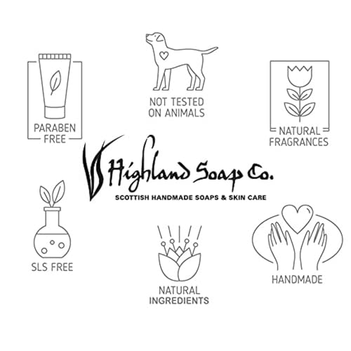 The Highland Soap Company, Organic Aloe Vera Hand Wash, Whisky & Honey, 10oz Bottle (Pack of 2)
