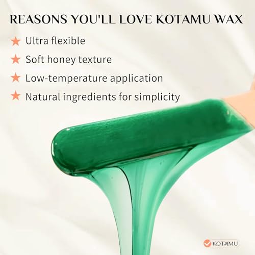 KOTAMU Pink Digital Waxing Kit with 1lb Aloe Wax Beads, Wax Kit for Women Men Sensitive Skin, Thick Hair Formula Wax Beans, For Facial, Arms, Bikini, Brazilian, Legs Hair Removal