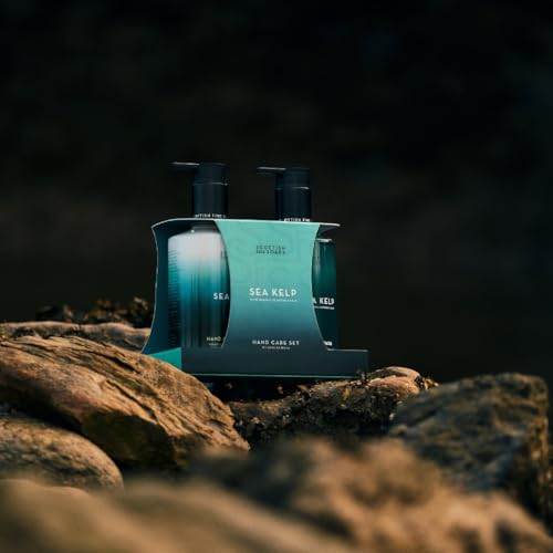 Scottish Fine Soaps Sea Kelp Collection Hand Care Set with Organic Seaweed, Marine Spa Fragrance, Recyclable Packaging