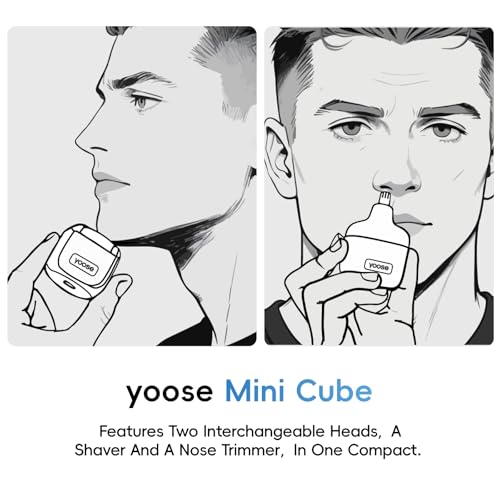 yoose Nose Hair Trimmer and Shaver 2-in-1, Silver