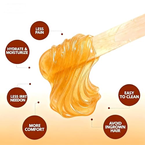 Sugar Wax Sugaring Paste: for Legs Back Arms Chest Underarms Eyebrow Body - Hair Removal for Women and Men at Home - Any Skin Types