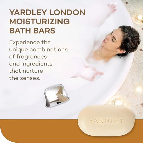 Yardley Oatmeal and Almond Bar Soap, Oatmeal & Almond, 4 Ounce (Pack of 4)