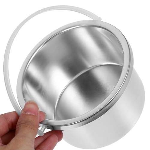 Wax Melting Inner Pot Replacement Aluminum Container for Wax Warmers 4.72 Inch Hair Removal Waxing Bowl Compatible with Melting Machines