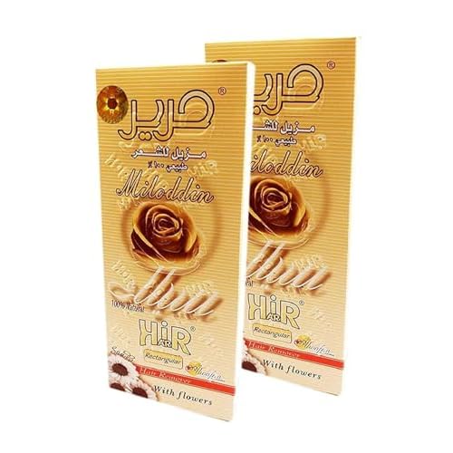 2 Pack Harir Sweet Packets Hair Removal Wax Waxing Sugar Sugaring Paste Natural Easy to Prepare All Body Bikini Brazilian Underarms Face ( Each Pack Is 90 gm / 3.17 oz - Total : 6.35 oz / 180 gm )