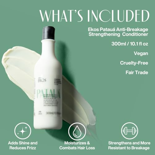 Natura - Ekos Patau? Hair Anti-Breakage Re-Strengthening Conditioner - Hair Loss - Fortify Roots & Strands - Vegan Hair Care - Brazilian Beauty Secrets - Personal & Self Care - 10.1 fl oz (300ml)