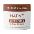 Native Exfoliating Body Scrub, Coconut & Vanilla Scent, Gentle Body Polish for Soft, Smooth Skin, Made without Sulfates, Parabens, or Dyes, 12 oz