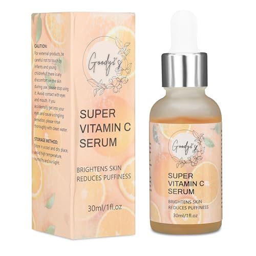 GOODY 2'S Vitamin C Serum for Face | Hydrating & Wrinkle Reduction Formula | Brightens Skin, Reduces Fine Lines & Improves Elasticity | 1 fl oz