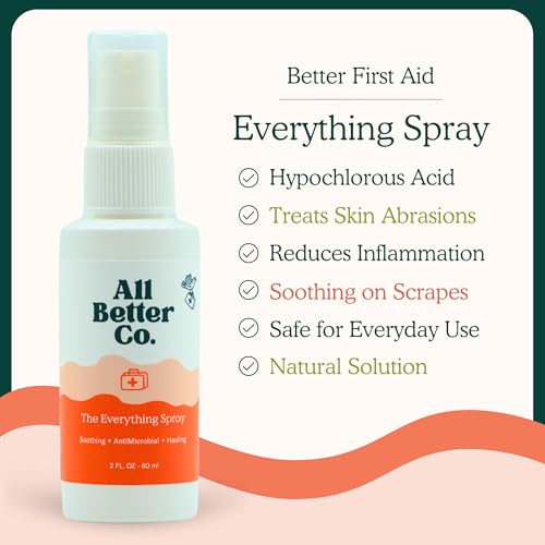 Everything Spray - Topical Skin Spray, Hypochlorous Acid Spray for Body & Face, Supports Against Irritation, Calms Redness, Soothes Feet & Scalp, Daily Toner, Dry Eye & Lash