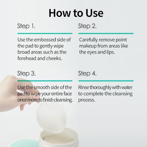 faircell Ultra Soft Cleansing Pads for Face Gentle Exfoliating Dual Texture Cotton Pads for Sensitive Skin with Vitamin C Lotus Extract Daily Makeup Remover Cotton Rounds