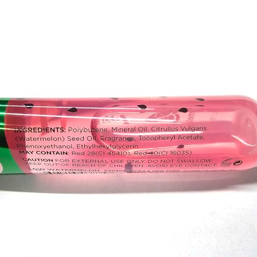 The Make-Up Artist Project 5 Pack Lip Gloss Set of Lip Gels - Clear, Watermelon, Strawberry, Cherry, and Bubble Gum Hydrating Lip Glosses with Vitamin E