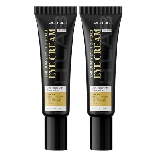 Instant Firm Eye Tightening Cream: Temporary Under Eye Bag Puffiness Removal - Rapid Eyebags Tightener Reducer Treatment for Senior Men and Women, 30mL - 2Pcs