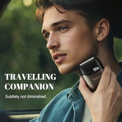 Electric Foil Shaver for Men: Cordless Electric Razor for Face & Beard - 3 Floating Blades, 100-Min Runtime, USB-C Fast Charge, IPX7 Waterproof for Travel,Matte Brown
