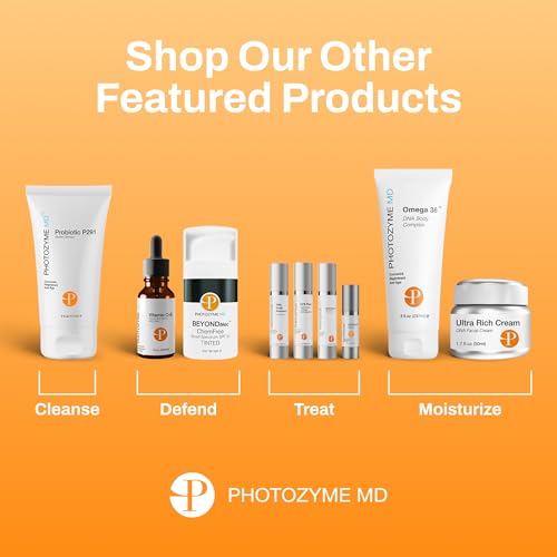 Photozyme Omega 36 Body Complex ? Anti-Aging Body Cream with Omega 3,6, Ceramides & DNA Repair Enzymes ? Hydrating, Firming, Nourishing, Fragrance Free, Unscented ? 2 fl oz
