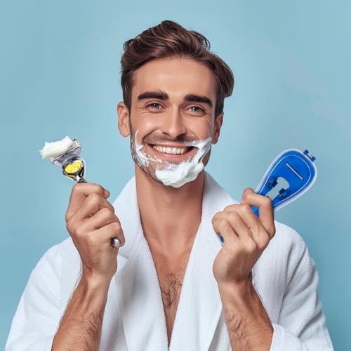 Nincha Manual Razor Travel Case Portable Plastic Manual Razor Trimmer Protector Blue